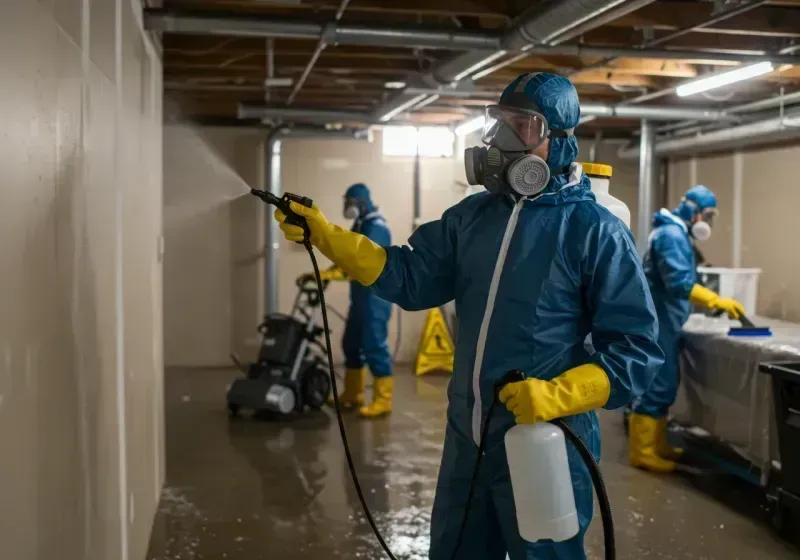 Basement Sanitization and Antimicrobial Treatment process in Hot Springs County, WY